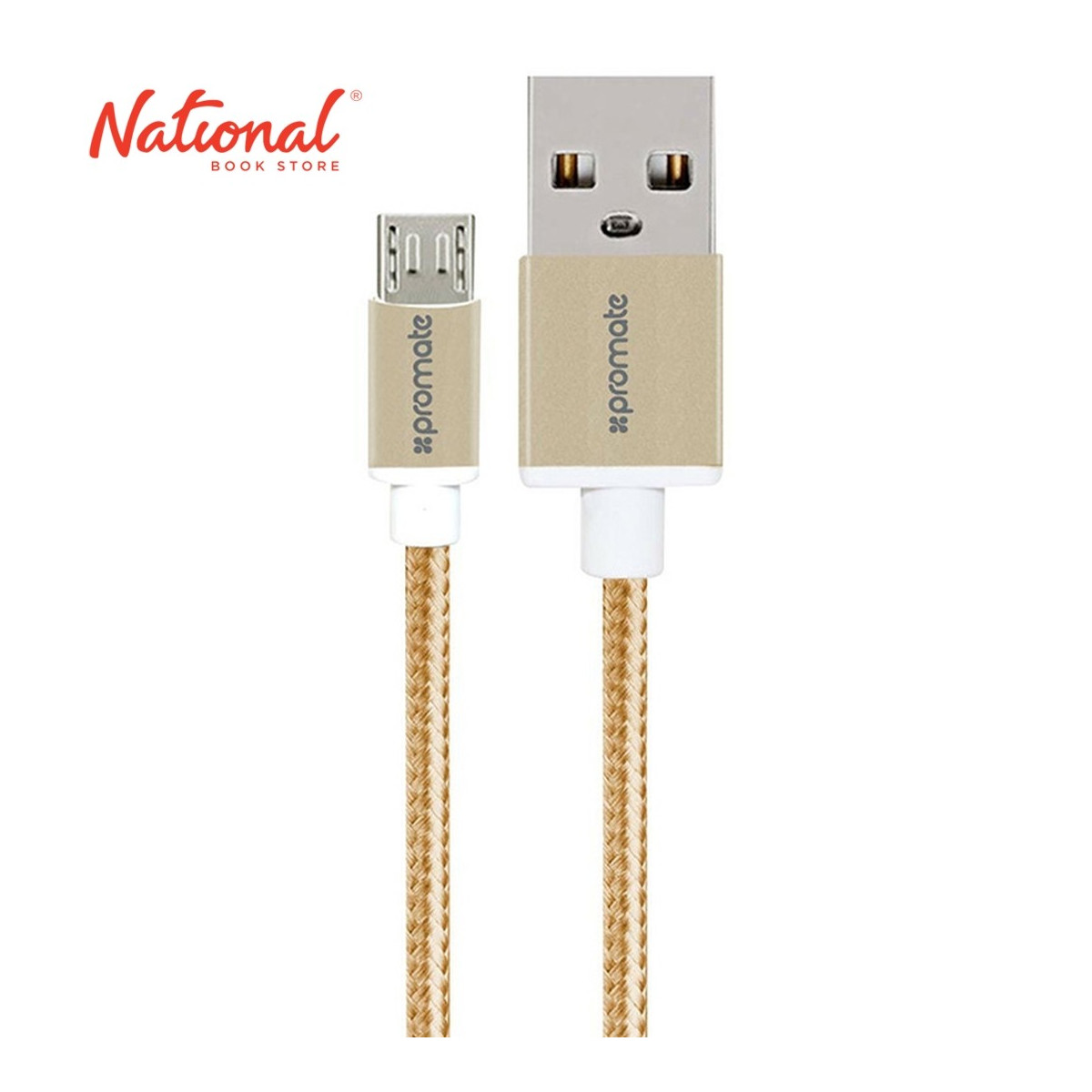 PROMATE MICRO USB CABLE  GOLD LINKMATE-U2M METAL MESH