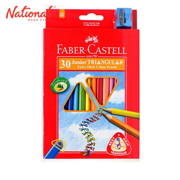 FABER-CASTELL CLASSIC COLORED PENCIL 1611653830 30 COLORS TRIANGULAR WITH SHARPENER
