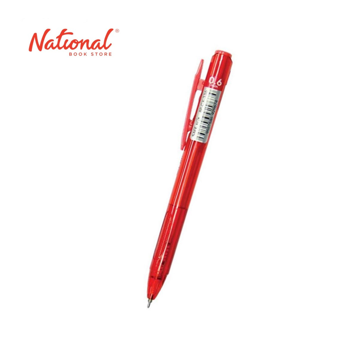 FASTER BALLPOINT RETRACTABLE CX336RD RED 0.6MM