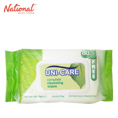 UNICARE WET TISSUE UCCW001 90SHTS CLEANSING WIPES/GREEN NON-WOVEN FABRIC LIQUID FORMULATION