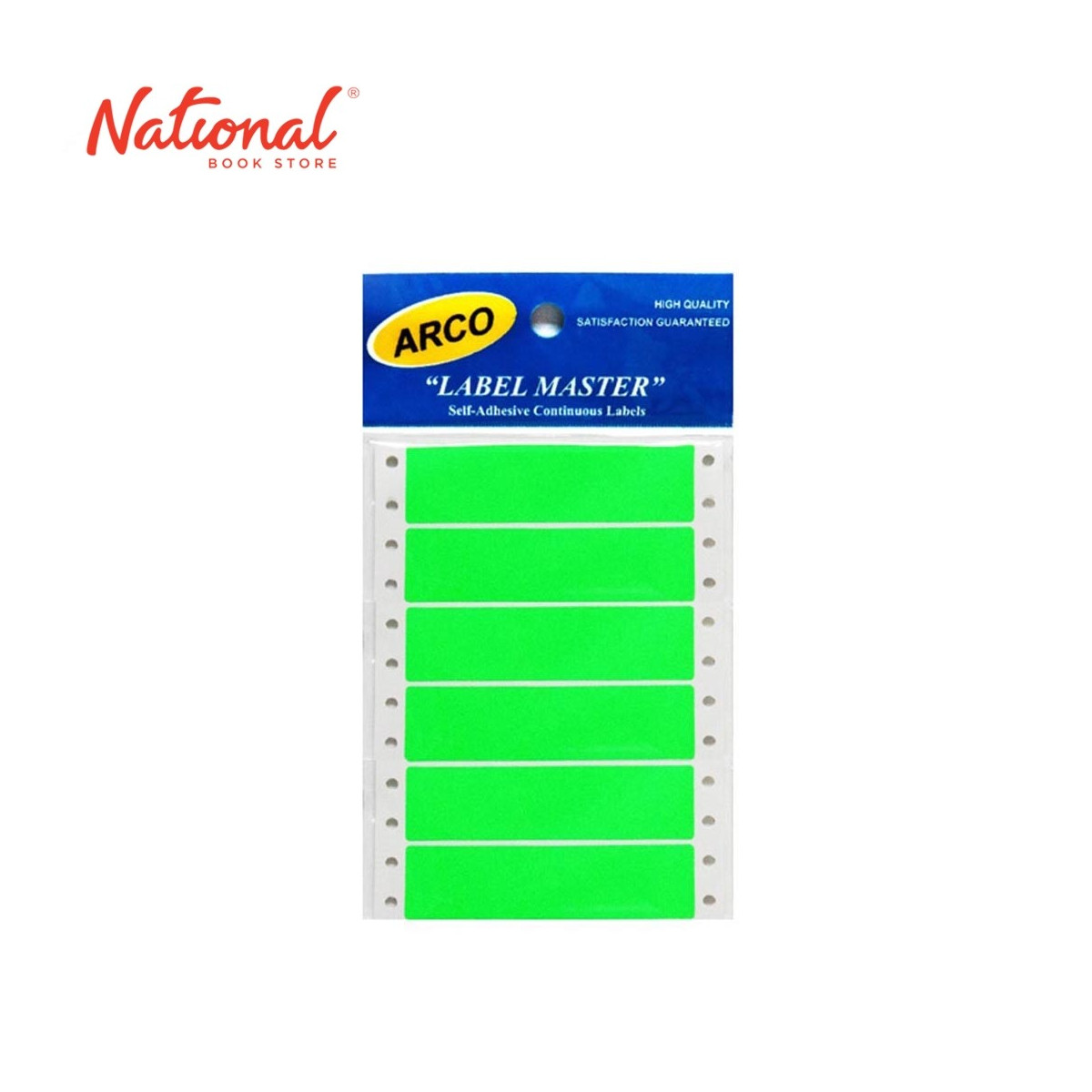 ARCO LABEL STICKER   1.5X4IN 68S NEON COLOR MASTER, YELLOW
