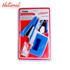 FOSKA STAPLER SET NO.35 ST0507D WITH PUNCHER REMOVER & WIRE, BLUE