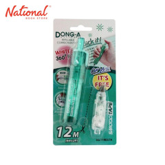 DONG-A REFILLABLE CORRECTION TAPE 119037A 5MMX6M, GREEN