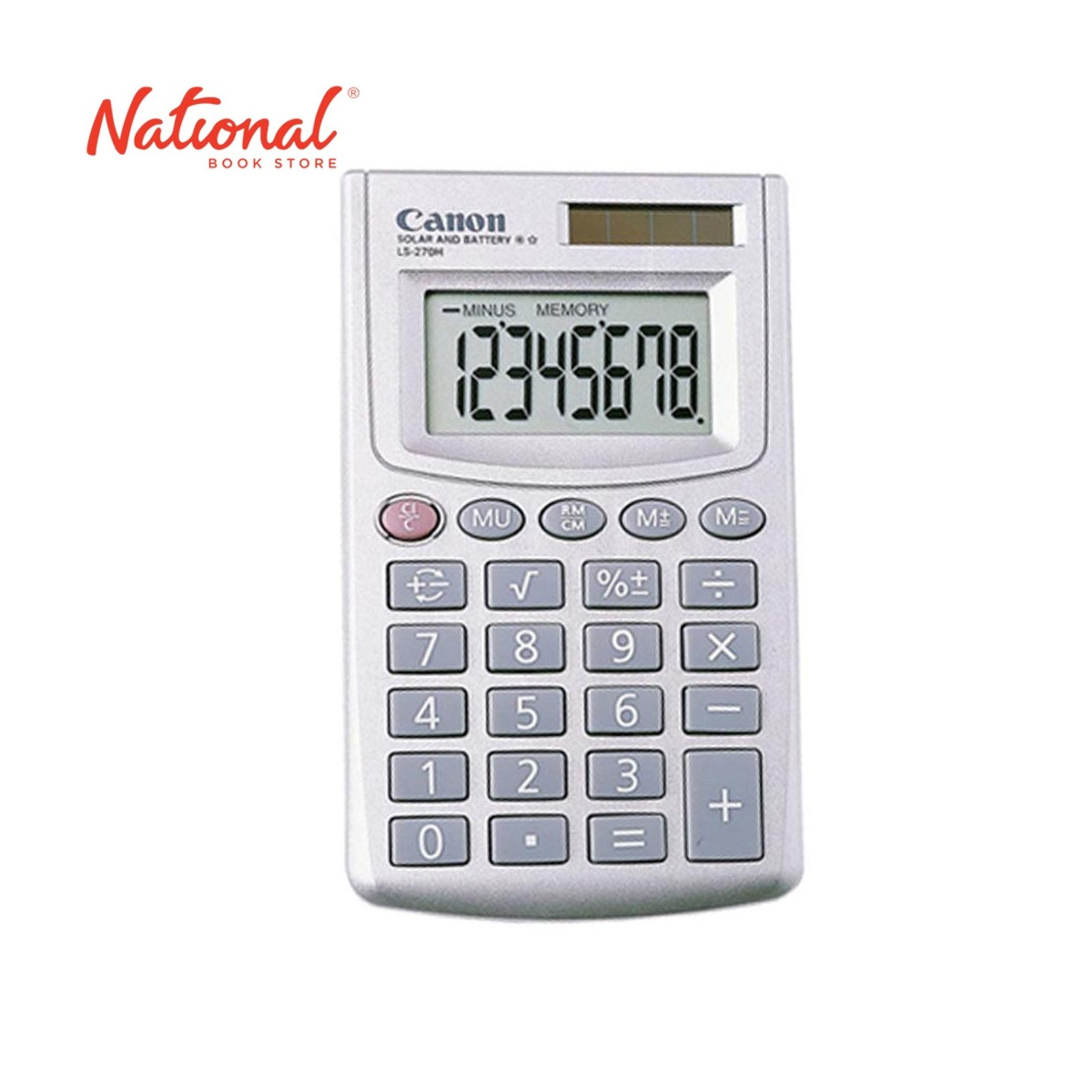CANON HANDHELD CALCULATOR LS270 8 DIGITS DUAL POWER WITH WALLET CASE