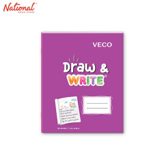 DRAW & WRITE WRITING NOTEBOOK 6.5X8.4 80S VIOLET