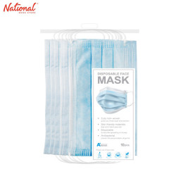APLUS FACE MASK SURGICAL 3-PLY 10S/PACK