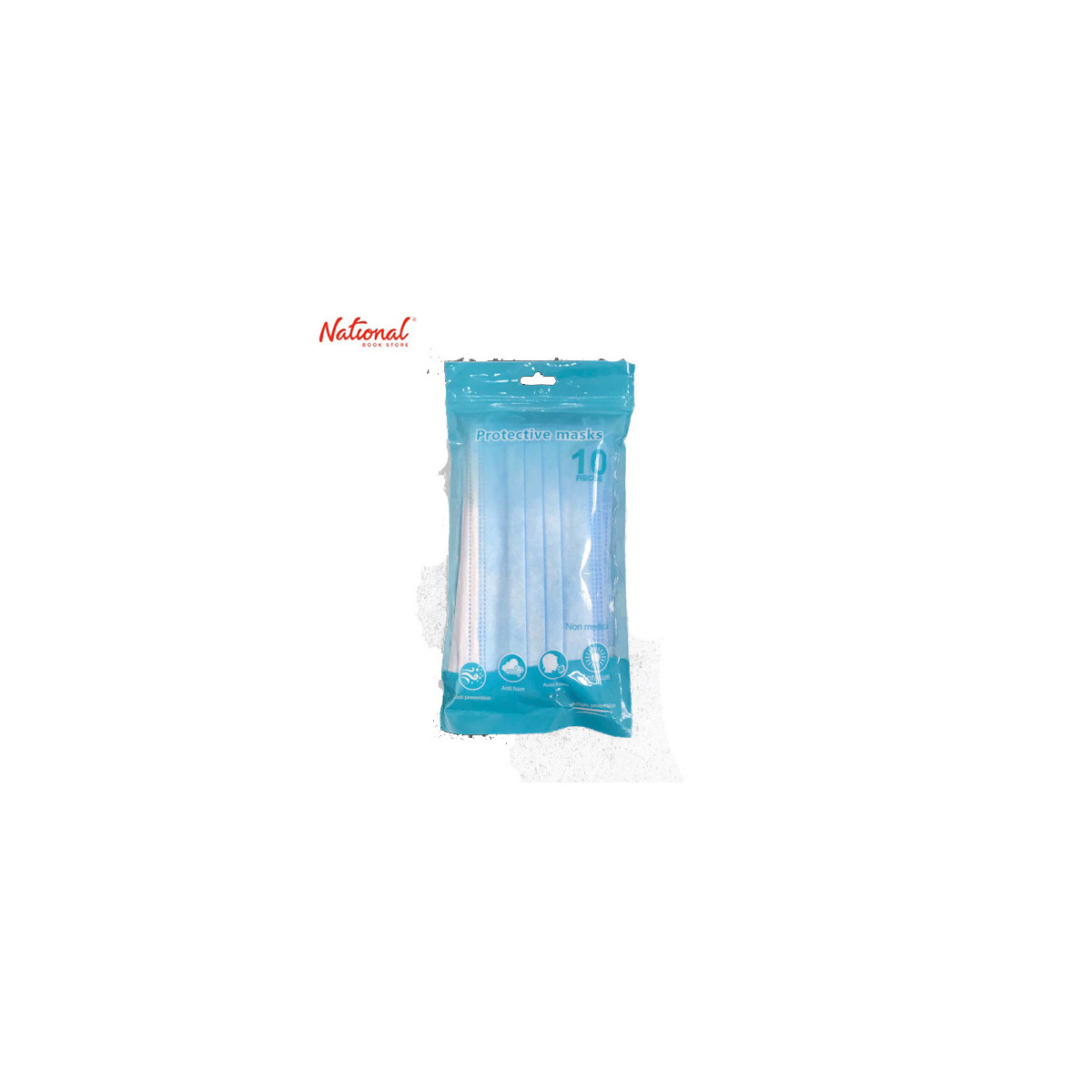 FACE MASK SURGICAL 3-PLY DISPOSABLE 10PCS/PACK