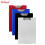 PORTFOLIO CLIPBOARD P8316L  LONG W COVER  AND BACK POCKET PLASTIC MATERIAL, RED
