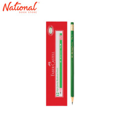 FABER CASTELL PENCIL WITH ERASER 12S, NO.1