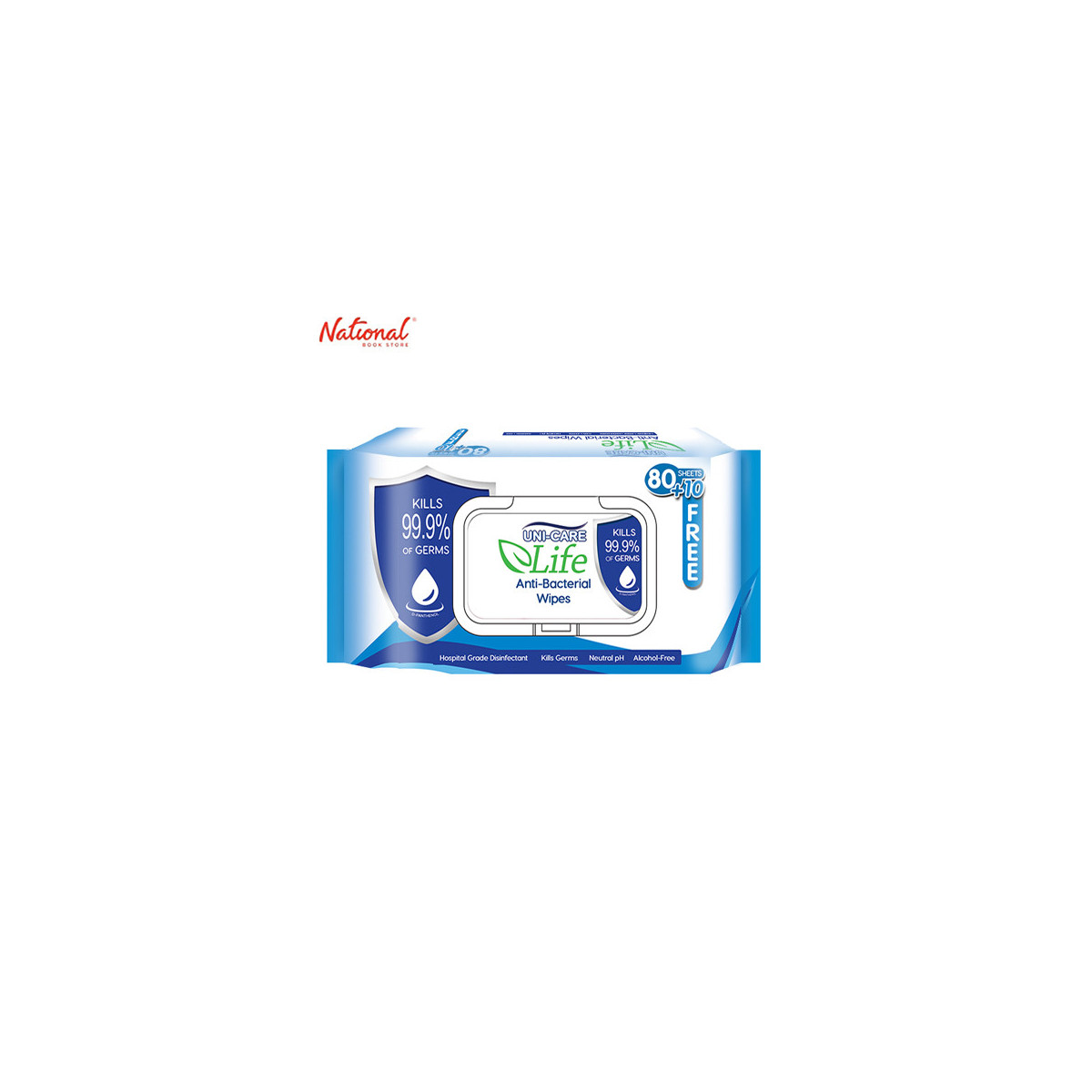 UNI-CARE ANTI BACTERIAL WIPES  80s+10