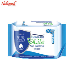 UNI-CARE ANTI BACTERIAL WIPES  30s