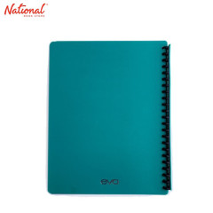 EVO Clearbook Refillable A4 20Sheets 23Holes Solid Color Green