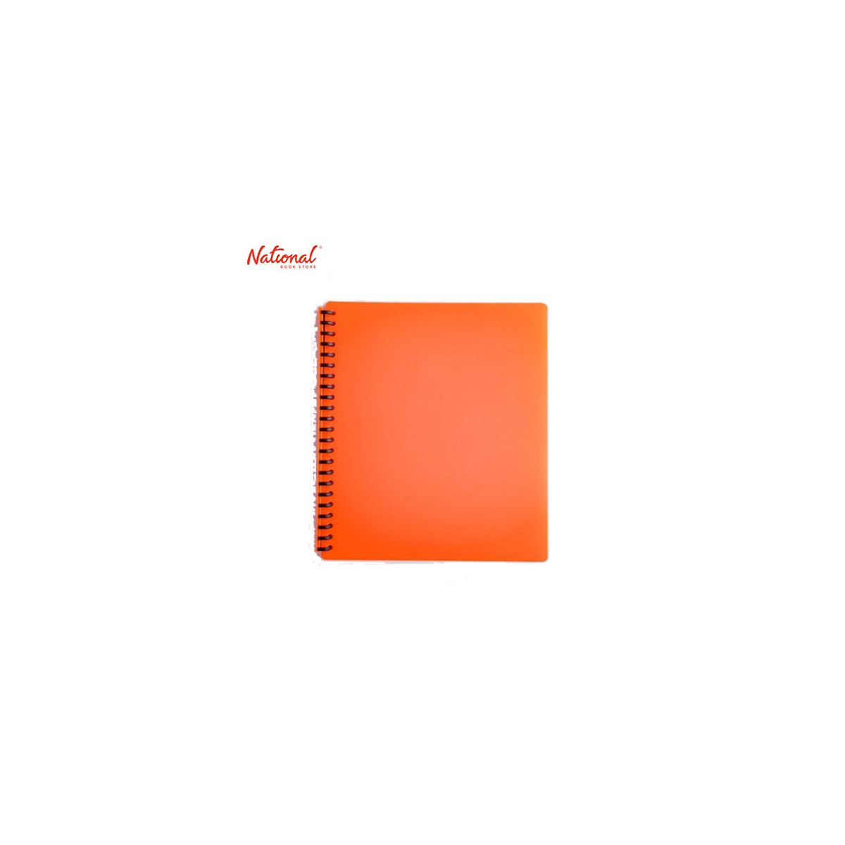 EVO Clearbook Refillable A4 20Sheets 23Holes Neon Orange