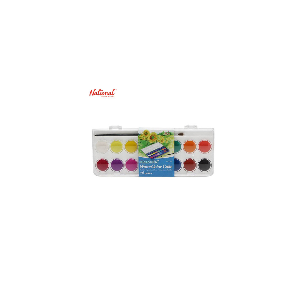 SIMBALION WATERCOLOR CAKE WCC16 16 COLORS