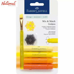 FABER-CASTELL WATERCOLOR CRAYON 121801 4 COLORS YELLOW...