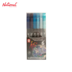 Sakua Koi Coloring Brush Pen 6S XBR-6BLU