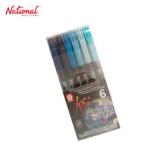 Sakua Koi Coloring Brush Pen 6S XBR-6BLU