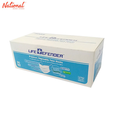 LIFE DEFENDER FACE MASK SURGICAL 3PLY 50S / BOX