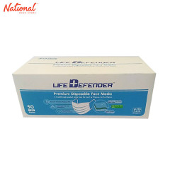 LIFE DEFENDER FACE MASK SURGICAL 3PLY 50S / BOX