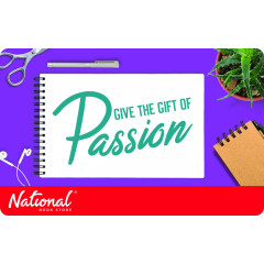 NBS GIFT CARD P500 (VALID FOR IN-STORE PURCHASE) - PURSUE YOUR PASSION DESIGN