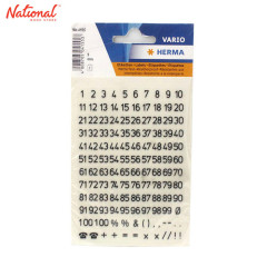HERMA LABEL STICKER 4155 5MM SQUARE 1-100 2SHEETS WITH SYMBOLS