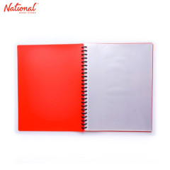 EVO CLEARBOOK REFILLABLE A4 20SHEETS 23HOLES SOLID COLOR RED
