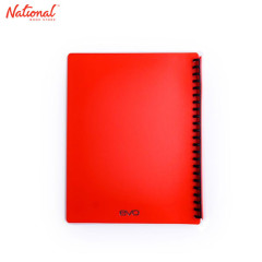 EVO CLEARBOOK REFILLABLE A4 20SHEETS 23HOLES SOLID COLOR RED