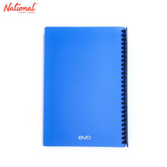 EVO CLEARBOOK REFILLABLE LONG 20SHEETS 27HOLES SOLID COLOR BLUE