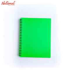 EVO CLEARBOOK REFILLABLE A4 20SHEETS 23HOLES NEON GREEN