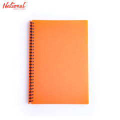 EVO CLEARBOOK REFILLABLE LONG 20SHEETS 27HOLES NEON ORANGE