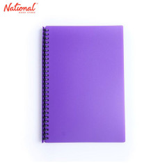 EVO CLEARBOOK REFILLABLE LONG 20SHEETS 27HOLES NEON VIOLET