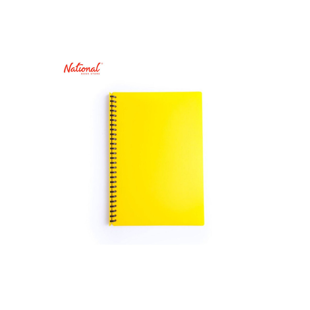 EVO CLEARBOOK REFILLABLE LONG 20SHEETS 27HOLES NEON YELLOW