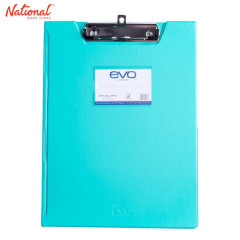 EVO CLIPBOARD A4 WITH COVER PASTEL GREEN