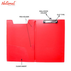 EVO CLIPBOARD LONG WITH COVER CLASSIC RED