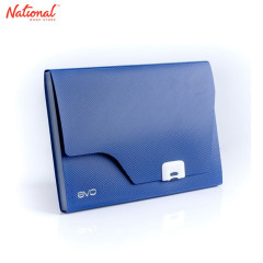 EVO EXPANDING FILE A4 12POCKETS PUSH LOCK WITH TAB 04015981 NAVY BLUE