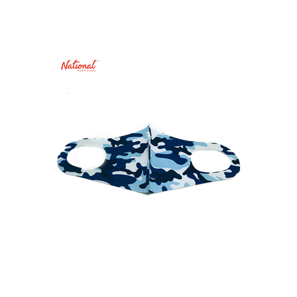 START RIGHT FACE MASK ADULT WASHABLE 3S/PACK BLUE CAMOUFLAGE