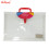 AXIS PLASTIC ENVELOPE WITH HANDLE AX-PEH001 LONG G10 CLEAR COLORED HANDLE PUSH LOCK EXPANDABLE, RED