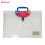 AXIS PLASTIC ENVELOPE WITH HANDLE AX-PEH001 LONG G10 CLEAR COLORED HANDLE PUSH LOCK EXPANDABLE, BLUE