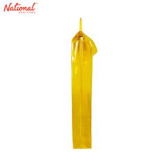 AXIS PLASTIC ENVELOPE WITH HANDLE AX-PEH002 LONG G10 COLORED TRANSPARENT PUSH LOCK EXPANDABLE, YELLOW