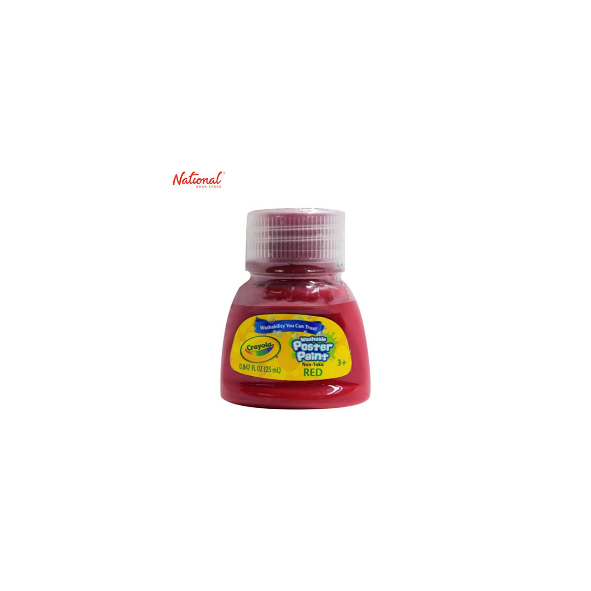 CRAYOLA WASHABLE POSTER PAINT 54-2001-0-138 RED