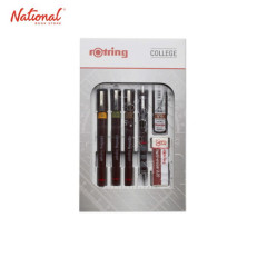 ROTRING TECHNICAL PEN R 151 413 5A ISOGRAPH COLLEGE SET WITH ADAPTOR, .20/.30/.50