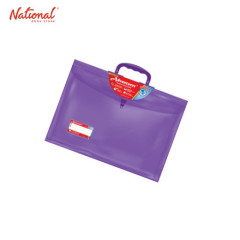 ADVENTURER PLASTIC ENVELOPE EXPANDING WITH HANDLE E19LWH  LONG PUSH LOCK COLORED SMOKE TYPE, VIOLET