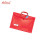 ADVENTURER PLASTIC ENVELOPE EXPANDING WITH HANDLE E23LWH  LONG PUSH LOCK COLORED TRANSPARENT, RED