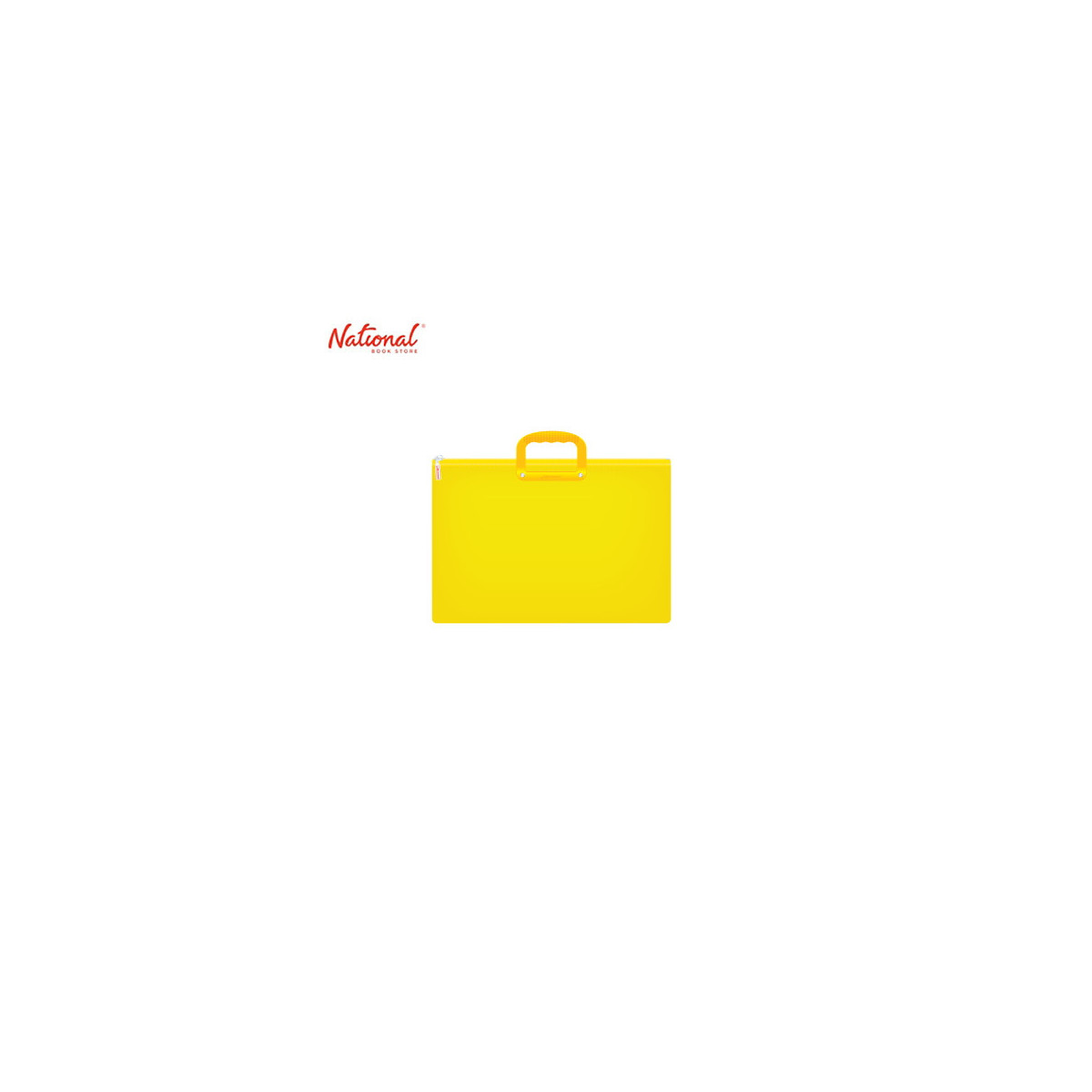 ADVENTURER PLASTIC ENVELOPE EXPANDING WITH HANDLE Z13LWH  LONG ZIPPER LOCK COLORED TRANSPARENT, YELLOW
