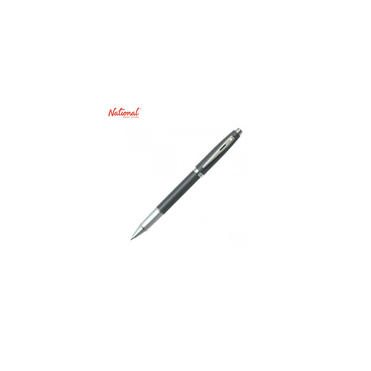 Sheaffer 100 Fine Rollerball Pen Matte Gray Medium Nickel trim SF1822-605300