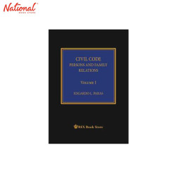 Civil Code of the Phil. Annotated 1 Persons and Family Relations Hardcover By Justice Edgardo Paras