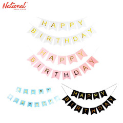 Party Banner Small Happy Birthday Assorted Designs