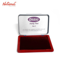 ORIONS STAMP PAD  NO 3, RED