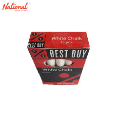 Best Buy White Chalk Dustless 10 Pieces MDW-10