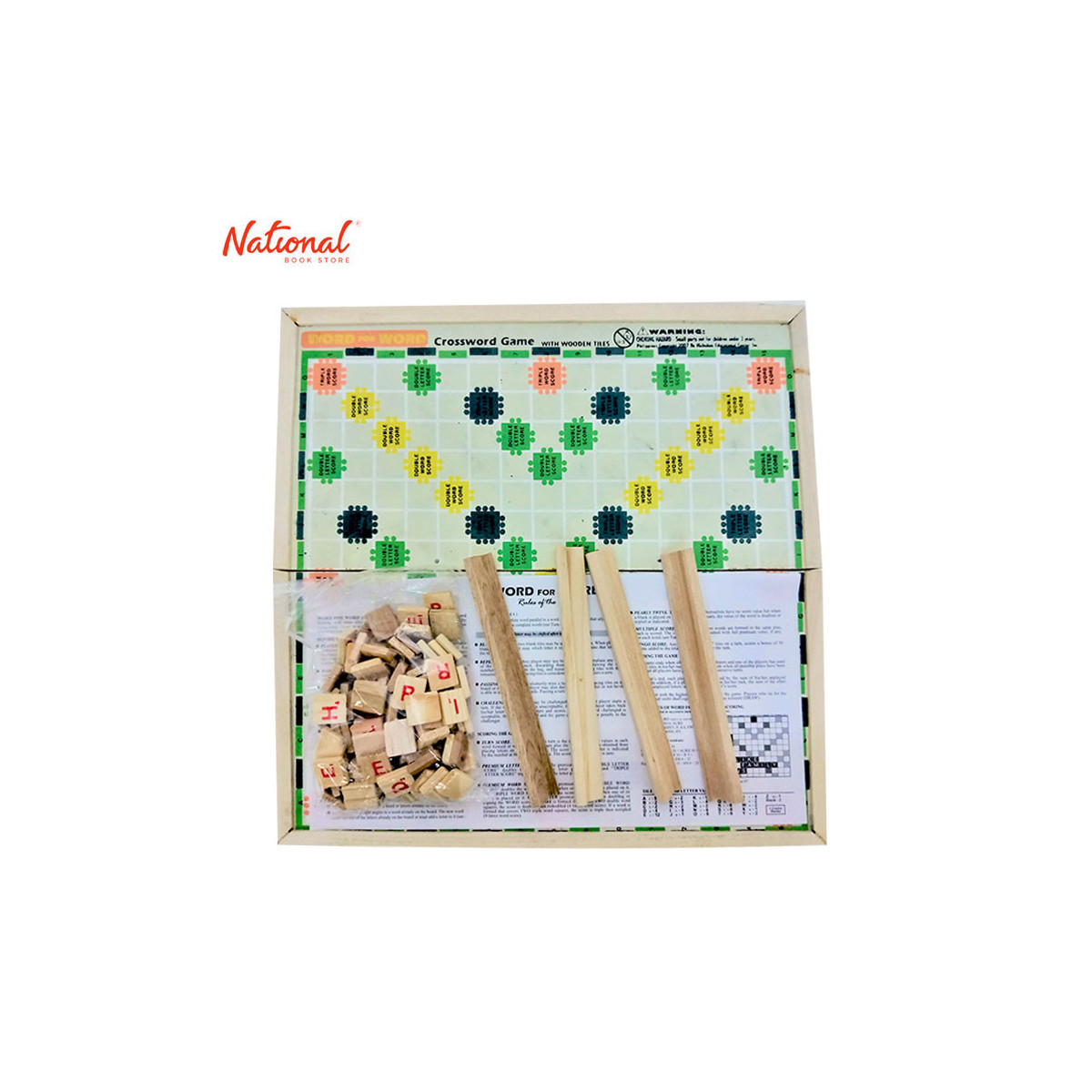 WORD FOR WORD BOARD GAME ORDINARY WITH WOODEN TILES